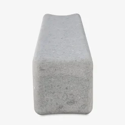 Veltha Outdoor Stone Design Outdoor Sofas & Benches<Tinia gray peperino stone outdoor bench