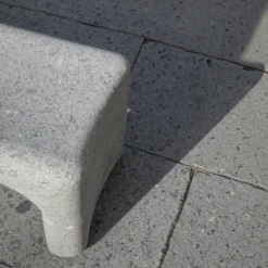 Veltha Outdoor Stone Design Outdoor Sofas & Benches<Tinia gray peperino stone outdoor bench