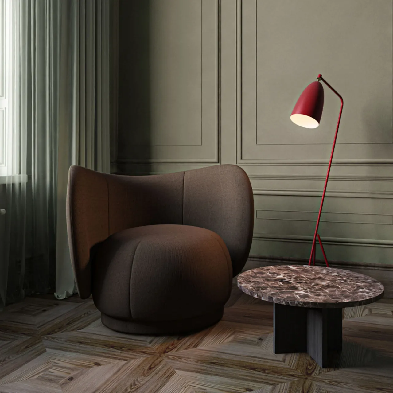 Lebanto Coffee Tables<Tinian Dark Emperador and Durmast Coffee Table