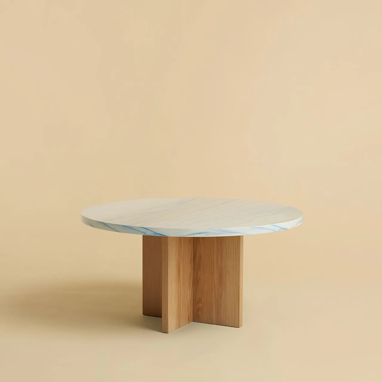 Lebanto Coffee Tables<Tinian Terrazzo Carrara and Durmast Coffee Table