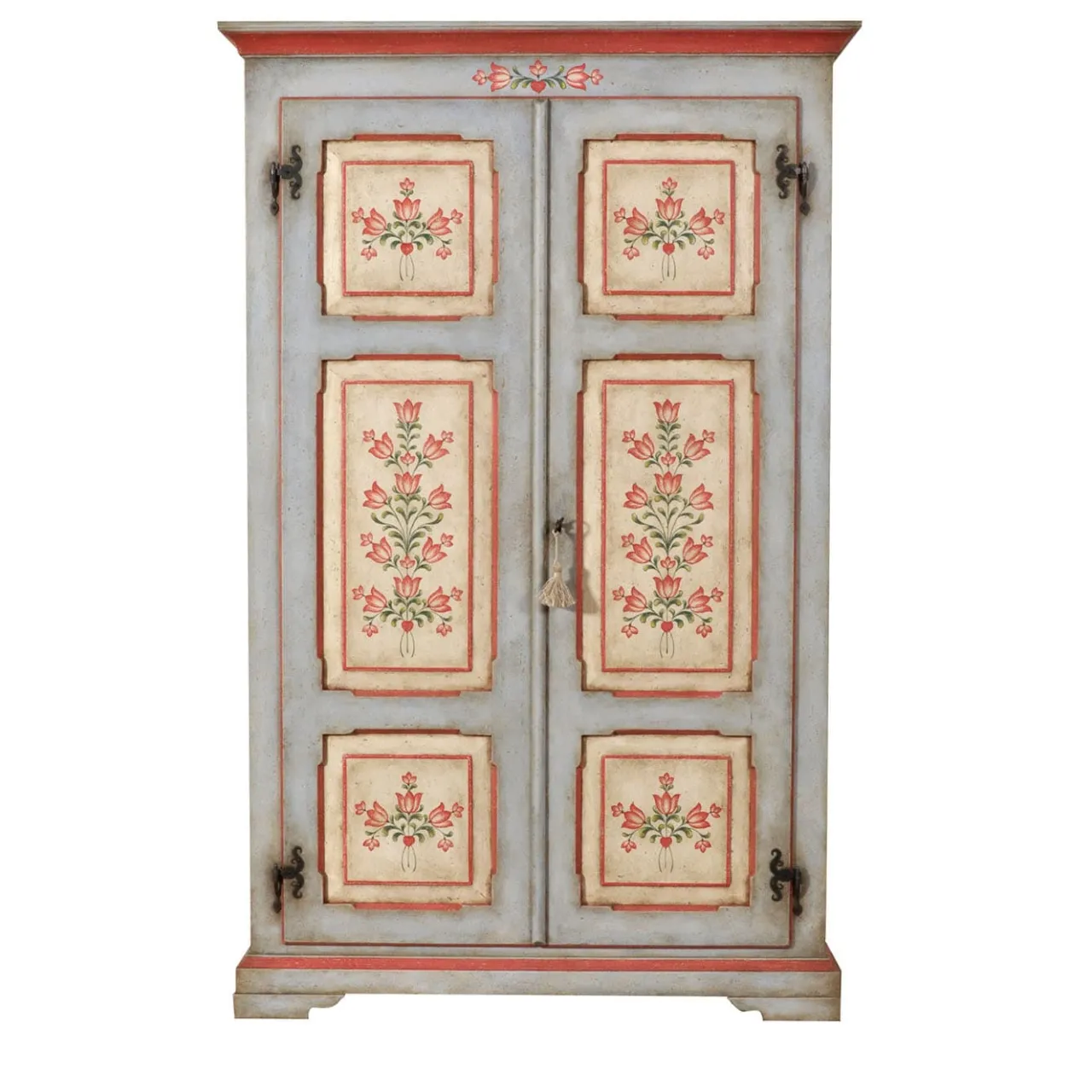 Vangelista 1960 Cabinets<Tirolesi '600 Italian Baroque Floral Wardrobe
