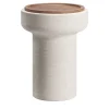MMairo Side Tables<Tivoli Side Table in travertine and walnut by Ivan Colominas