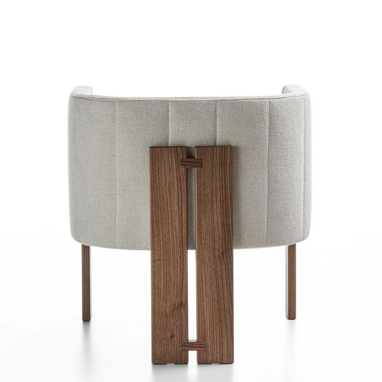 Durame Armchairs<Tofane White & Walnut Armchair