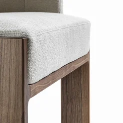 Durame Armchairs<Tofane White & Walnut Armchair