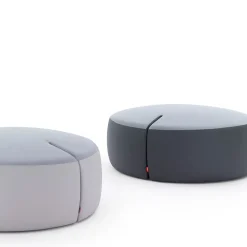 Viganò & C. Ottomans & Poufs<TOMMY gray medium pouf by Basaglia + Rota Nodari