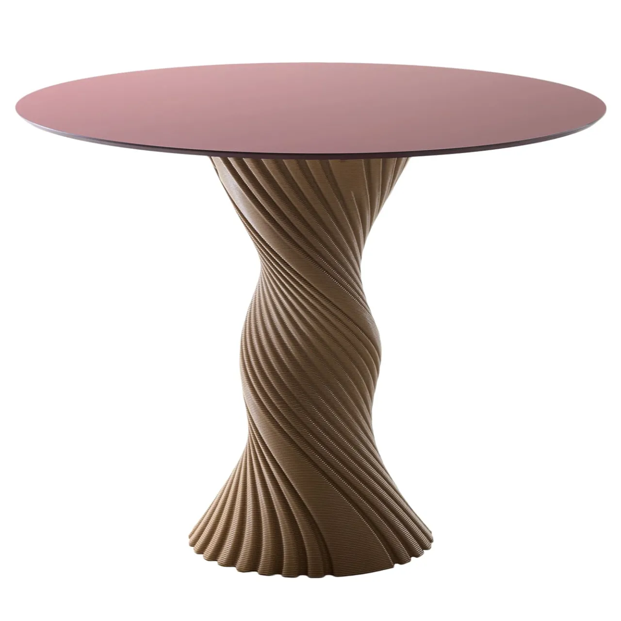 Elli Dining Tables<Tork Beige And Red Bioplastic Dining Table Design by Karim Rashid