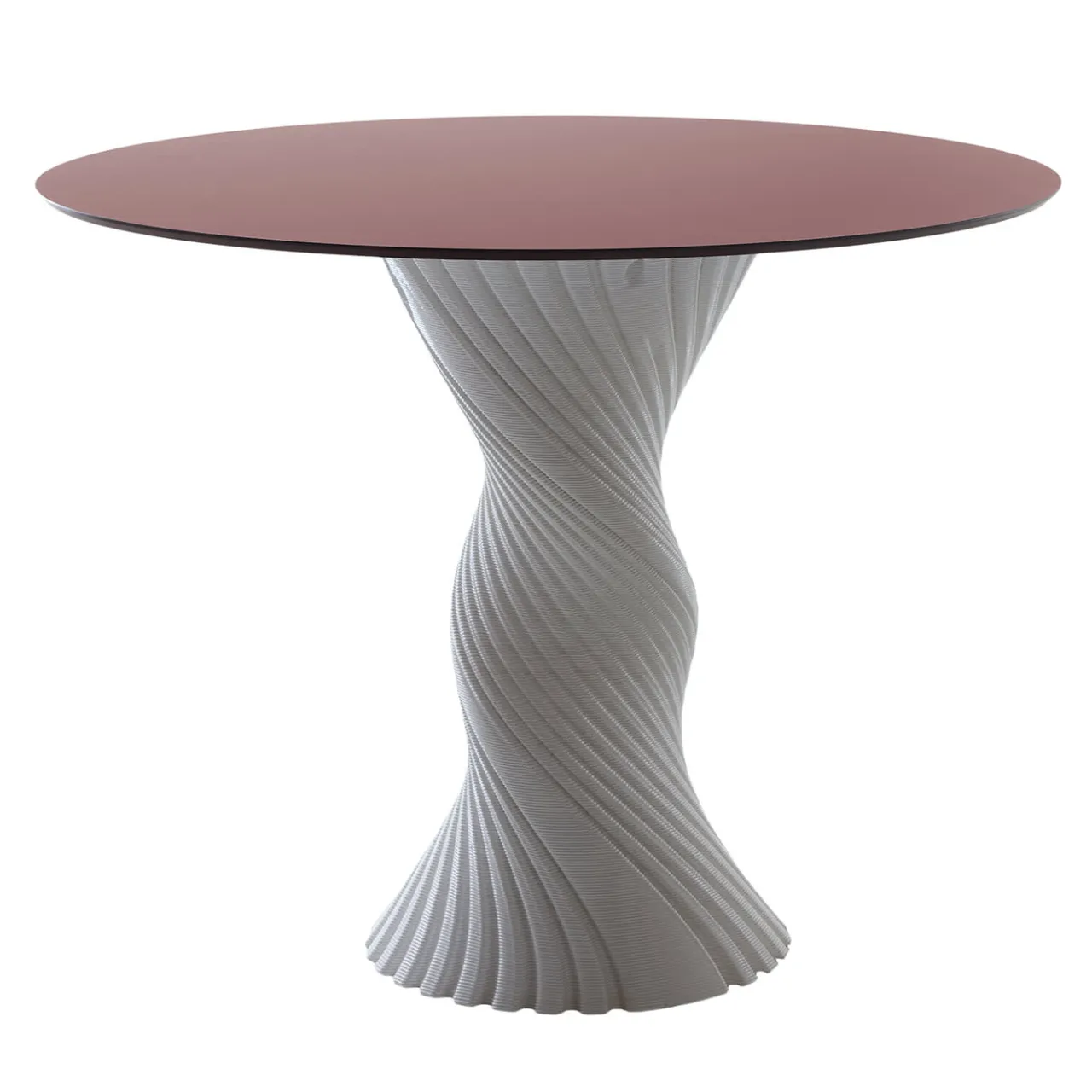 Elli Dining Tables<Tork White And Red Bioplastic Dining Table Design by Karim Rashid