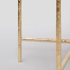 Enrico Girotti Nesting Tables<Tornielli Glossy Gold Finish Nesting Tables