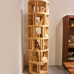 Riva 1920 Bookcases<Torre Lignea 7-Shelf Cedar Bookcase by Michele De Lucchi