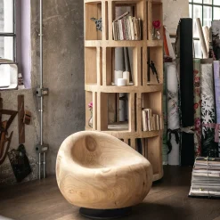 Riva 1920 Bookcases<Torre Lignea 7-Shelf Cedar Bookcase by Michele De Lucchi