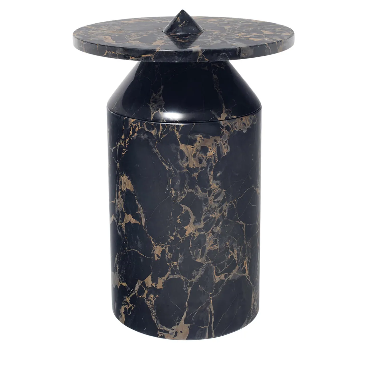 MMairo Side Tables<Totem Black Portoro Coffee Table by Karen Chekerdjian