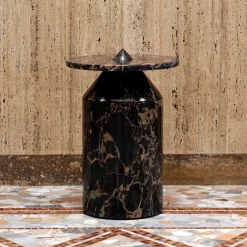 MMairo Side Tables<Totem Black Portoro Coffee Table by Karen Chekerdjian