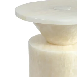 MMairo Side Tables<Totem Onyx Coffee Table by Karen Chekerdjian