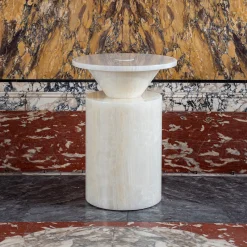 MMairo Side Tables<Totem Onyx Coffee Table by Karen Chekerdjian