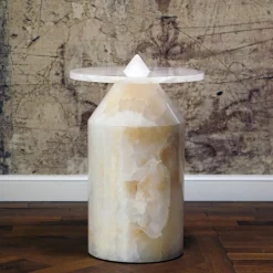 MMairo Side Tables<Totem Onyx Coffee Table by Karen Chekerdjian