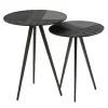 Emmemobili Nesting Tables<Touch black cast bronze nesting table