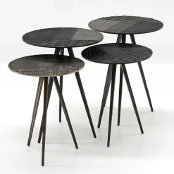 Emmemobili Nesting Tables<Touch black cast bronze nesting table