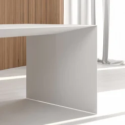 Marco Ripa Outdoor Dining Tables<Touch Me White Iron Outdoor Desk