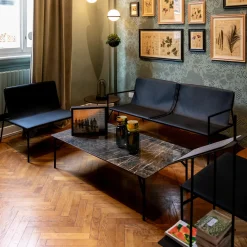 Horm Sofas<Tout Le Jour Black Sofa by Marc Thorpe