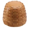 Tonucci Collection Ottomans & Poufs<Trama Medium Round Natural Leather Pouf