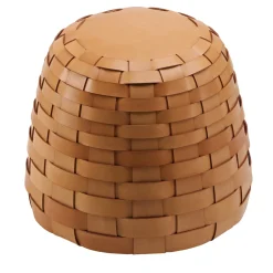 Tonucci Collection Ottomans & Poufs<Trama Medium Round Natural Leather Pouf