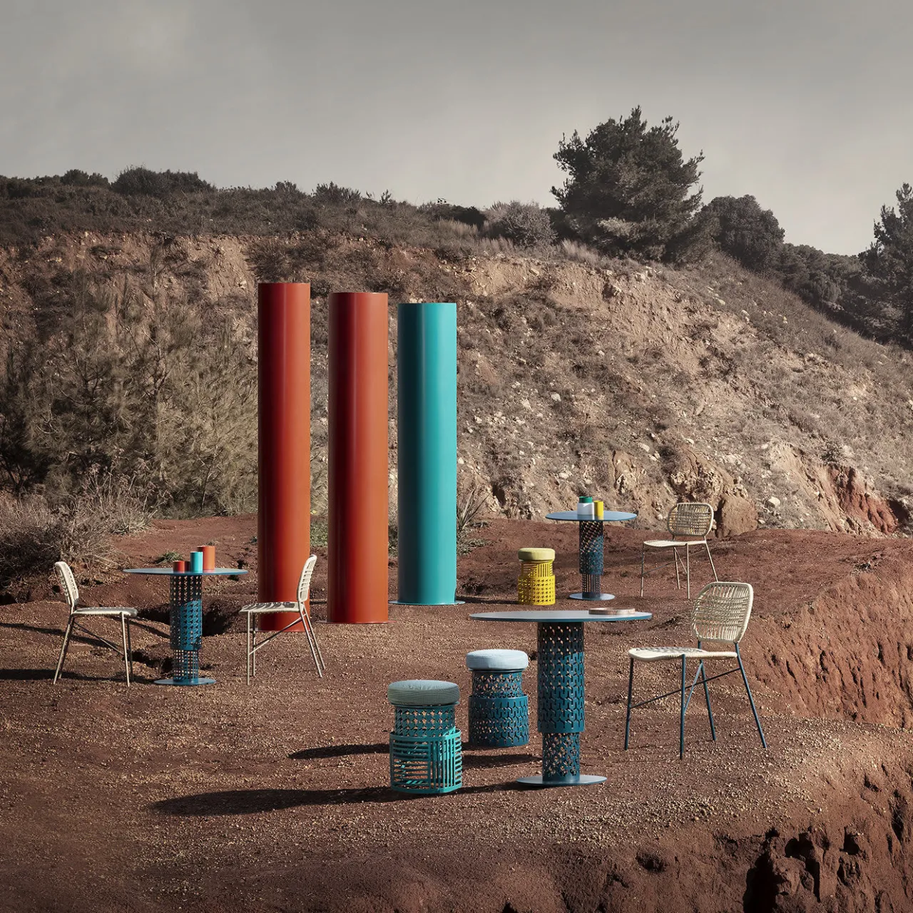 Da A Bistro Tables<Trame Blue Bistro Table
