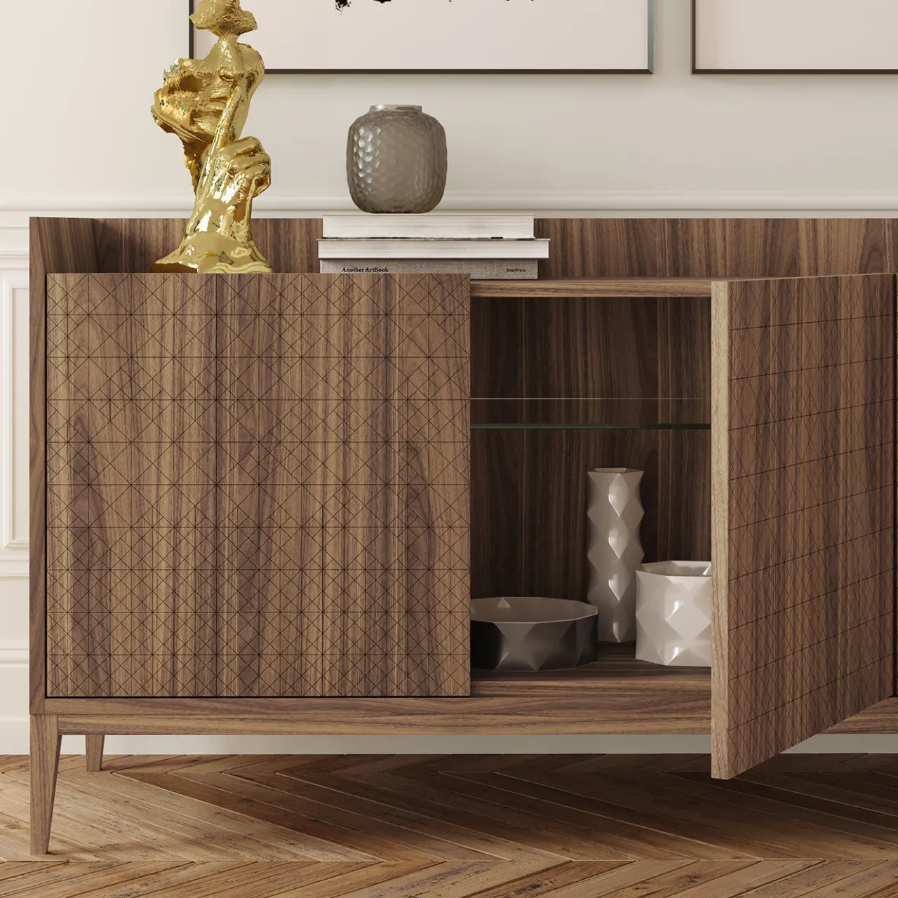 Barba Design Sideboards Buffets<Trame 4-Door Sideboard
