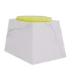 Dimarmo Stools<Trape Carrara Stool with Yellow Seat by Sissy Daniele