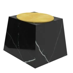 Dimarmo Stools<Trape Marquinia Stool with Yellow Seat by Sissy Daniele