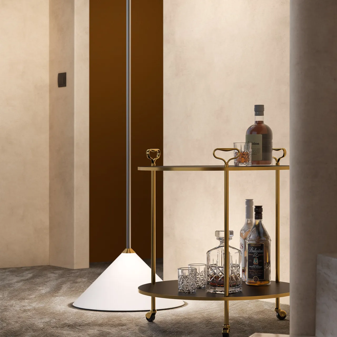 Tato Serving Tables<Tre Maniglie Cart by Corrado Corradi Dell'Acqua