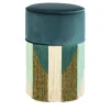 Lorenza Bozzoli Couture Ottomans & Poufs<Treasure Green Velvet Pouf by Lorenza Bozzoli
