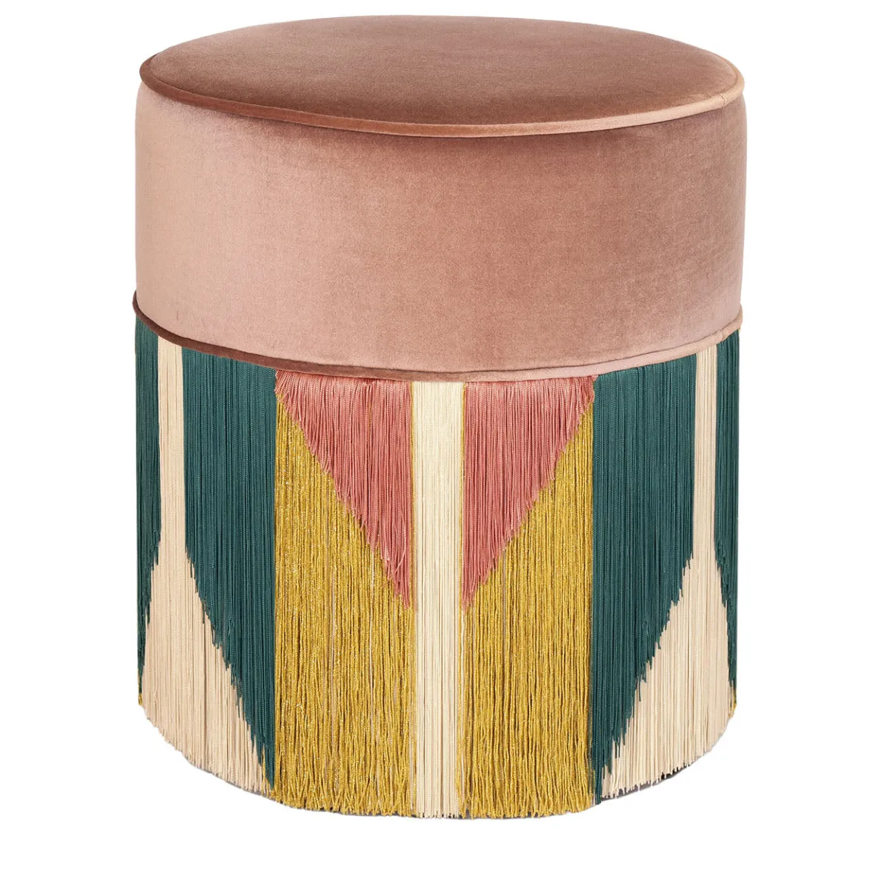 Lorenza Bozzoli Couture Ottomans & Poufs<Treasure Lilac Velvet Pouf by Lorenza Bozzoli