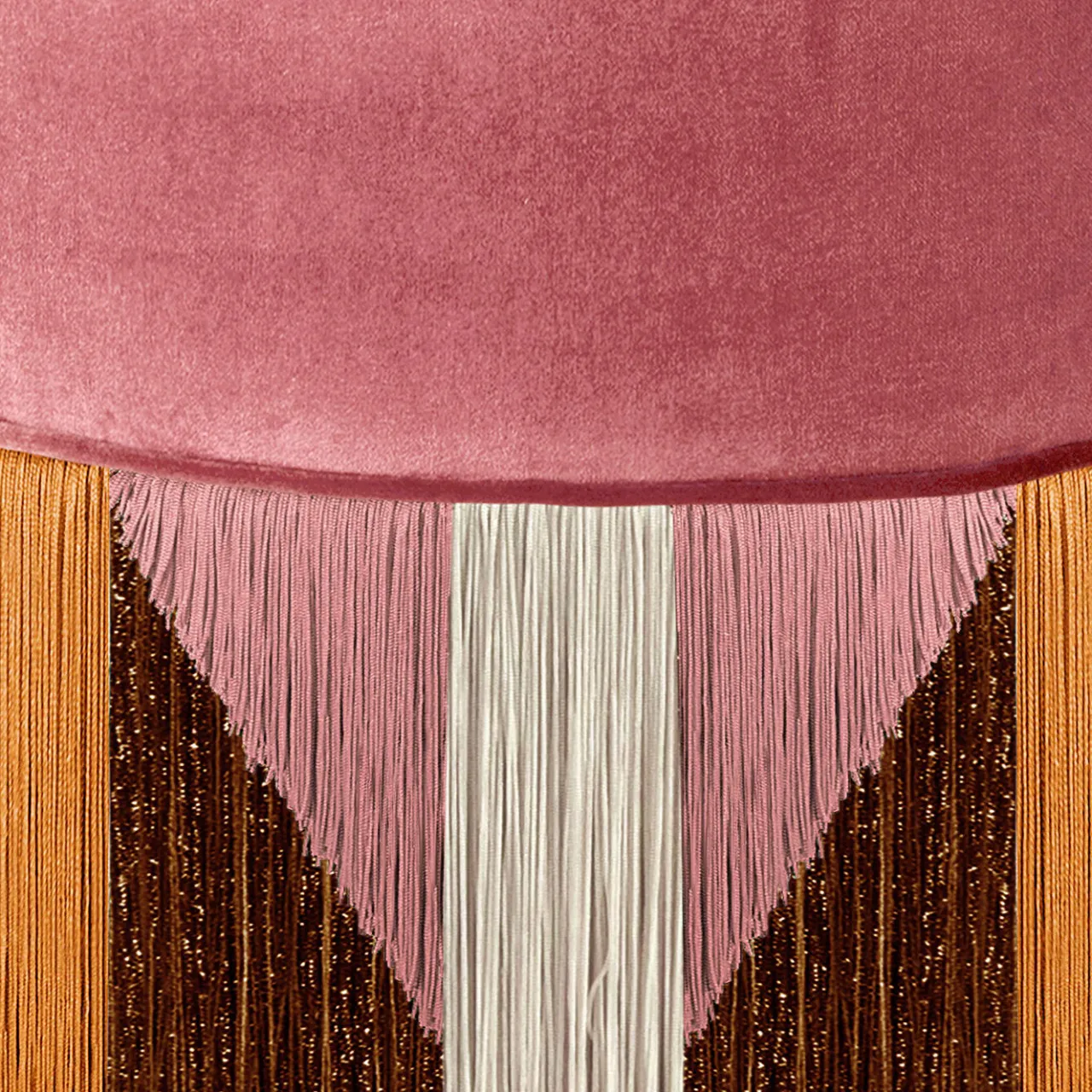 Lorenza Bozzoli Couture Ottomans & Poufs<Treasure Pink Velvet Pouf by Lorenza Bozzoli