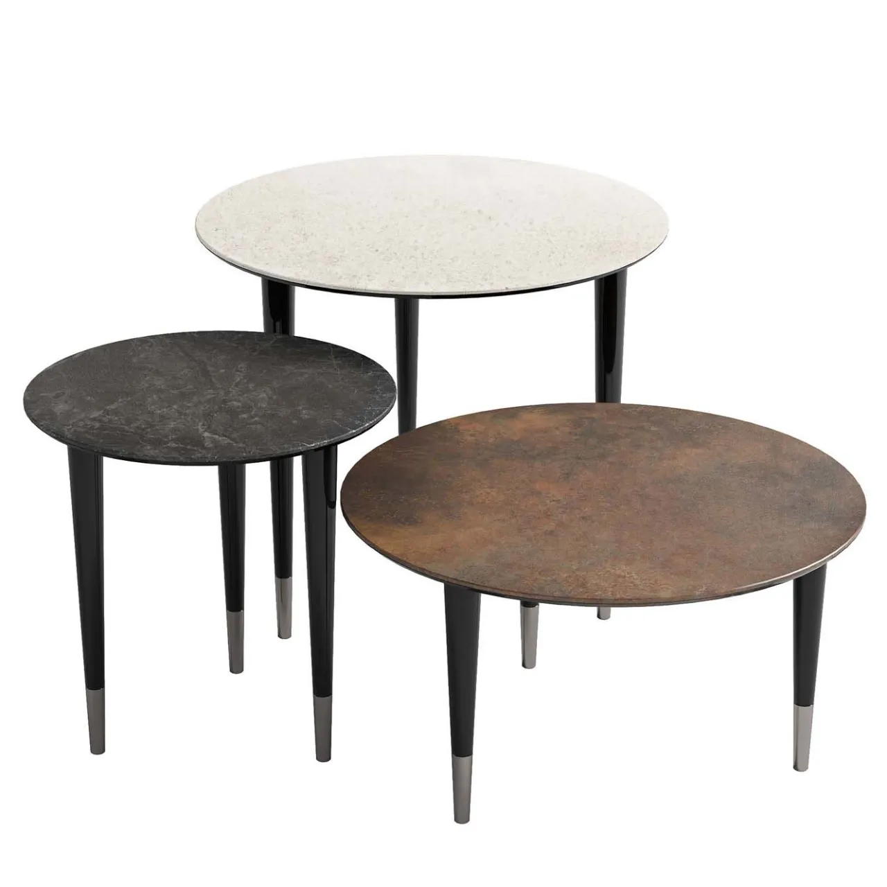 Volpi Nesting Tables<Trendy Set of 3 Nesting Tables