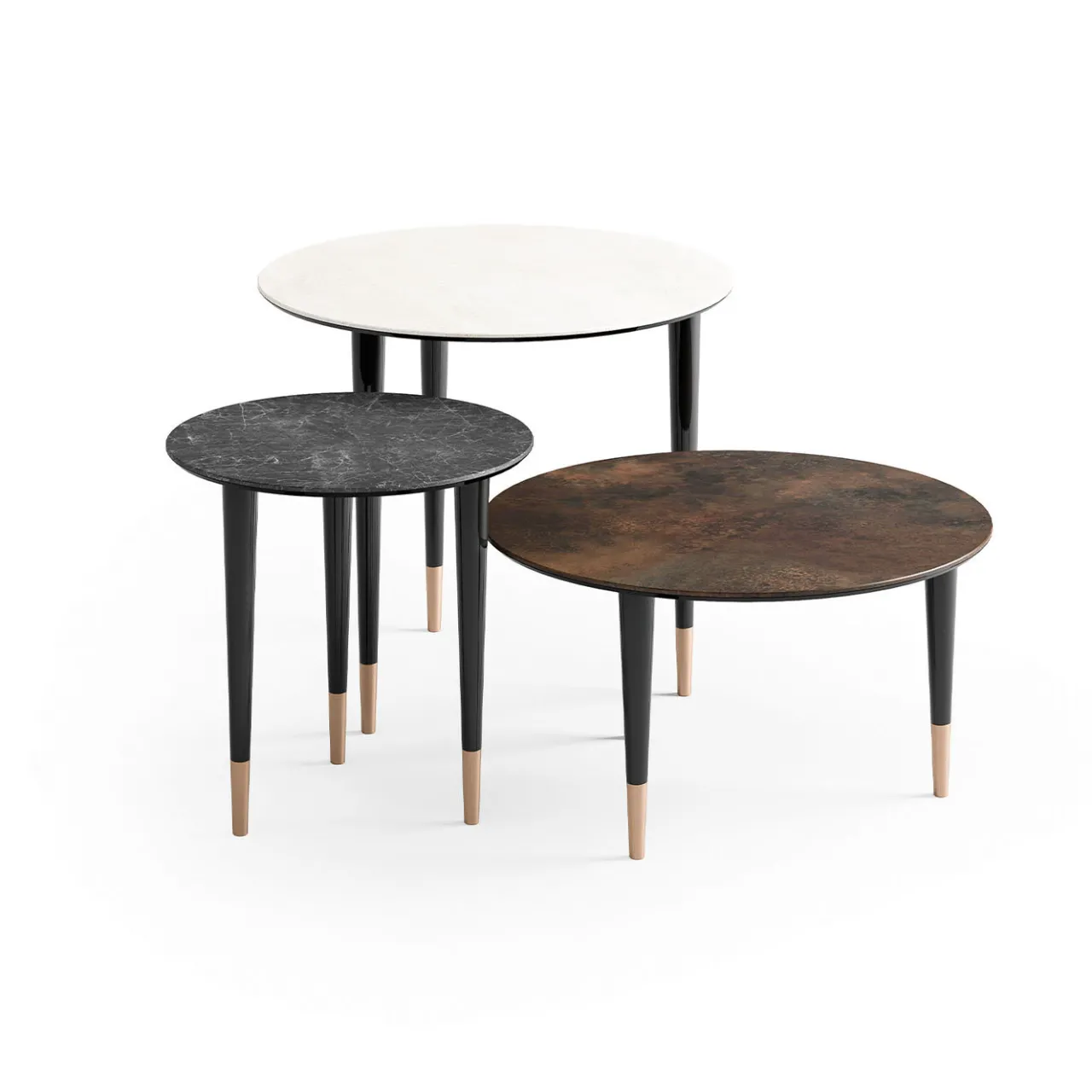 Volpi Nesting Tables<Trendy Set of 3 Nesting Tables