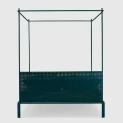 Lispi Beds<Tresca Petrol-Blue Iron Canopy Double Bed by Fioravanti &Cancelli