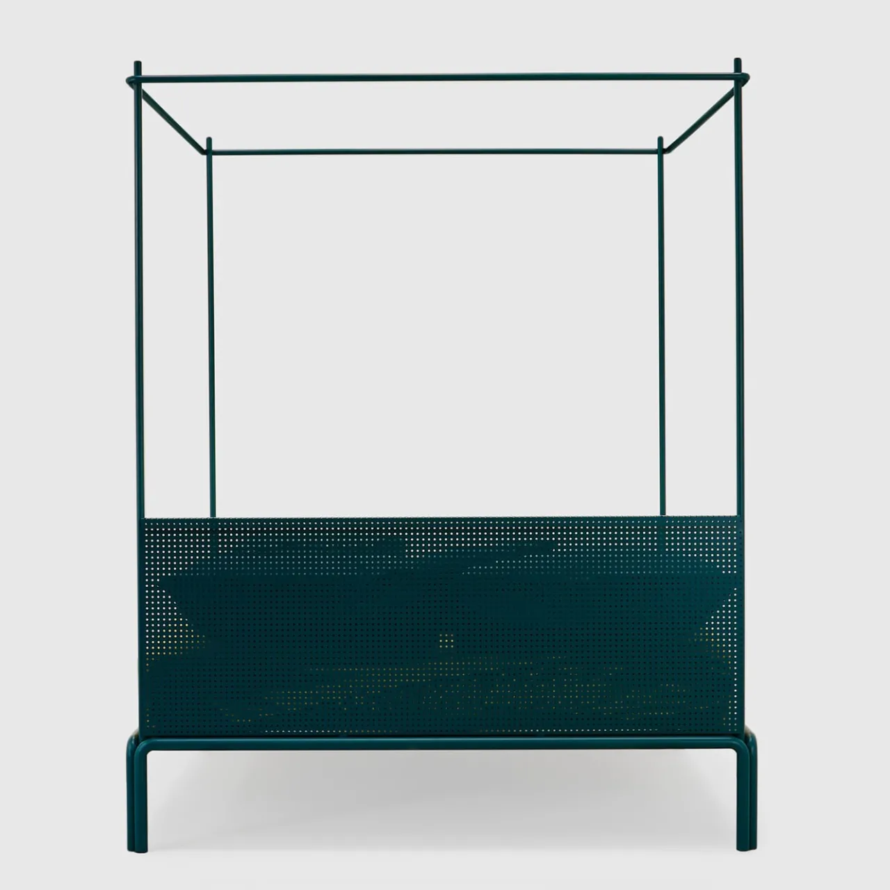 Lispi Beds<Tresca Petrol-Blue Iron Canopy Double Bed by Fioravanti &Cancelli