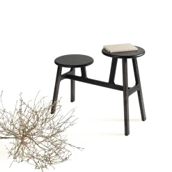 Orografie Stools<Trespolo Black Double Stool by Giulio Iacchetti