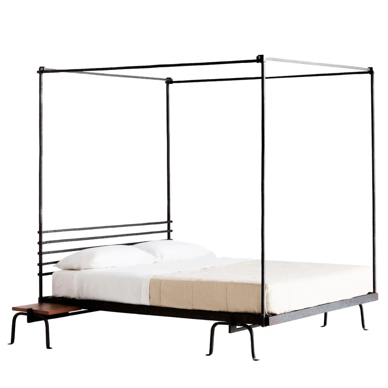 Lispi Beds<Trespolo Black Iron Canopy Double Bed by Martinelli Venezia
