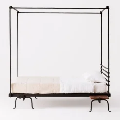 Lispi Beds<Trespolo Black Iron Canopy Double Bed by Martinelli Venezia