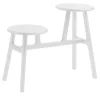 Orografie Stools<Trespolo White wood two-seating Stool