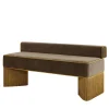 Lorenza Bozzoli Couture Benches<Tria brown velvet with fringes bench