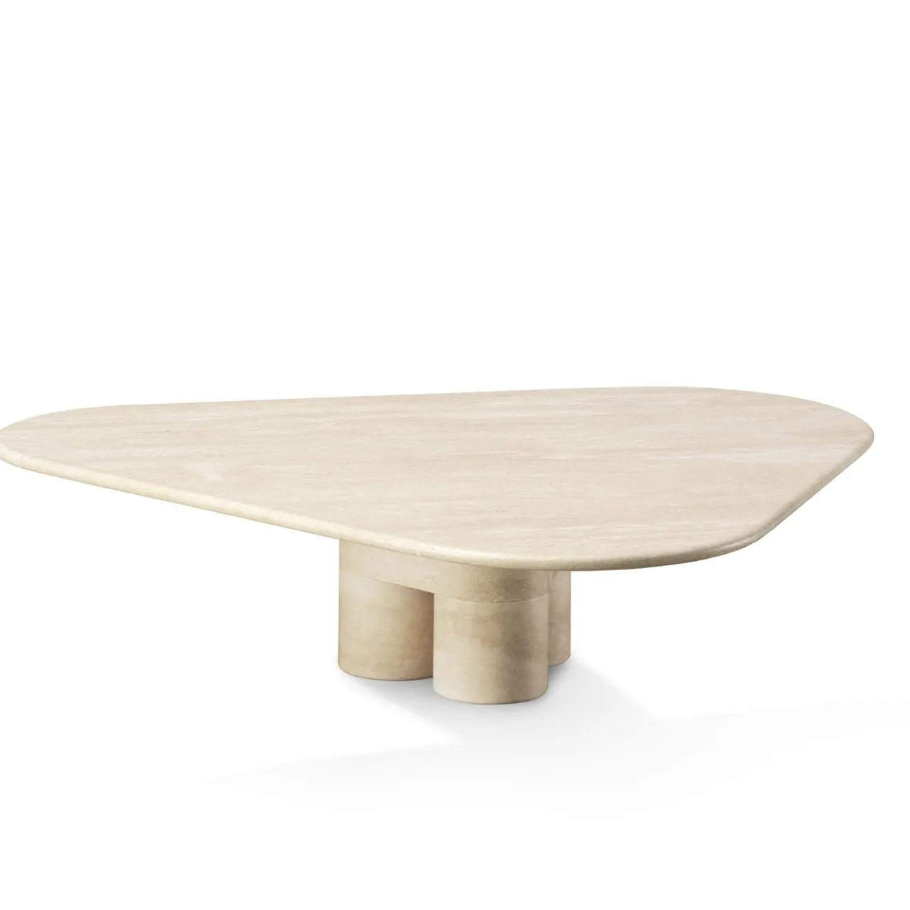 Ghidini 1961 Coffee Tables<Tria Large Travertine Coffee Table by Lorenza Bozzoli
