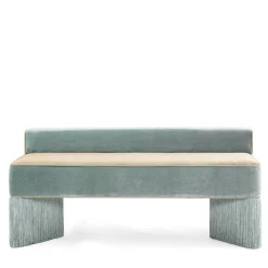 Lorenza Bozzoli Couture Benches<Tria ligh mint and beige with fringes Bench