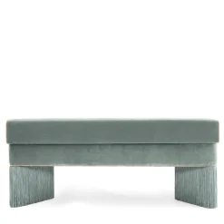 Lorenza Bozzoli Couture Benches<Tria ligh mint and beige with fringes Bench