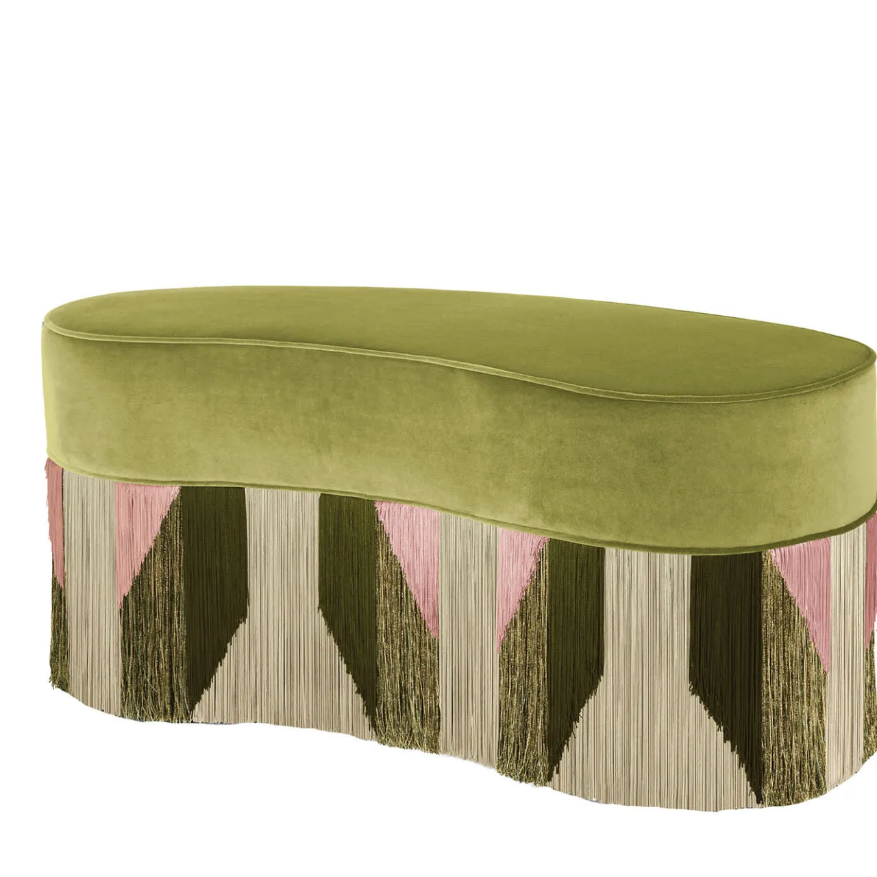 Lorenza Bozzoli Couture Benches<Tribe Green Bean Bench by Lorenza Bozzoli