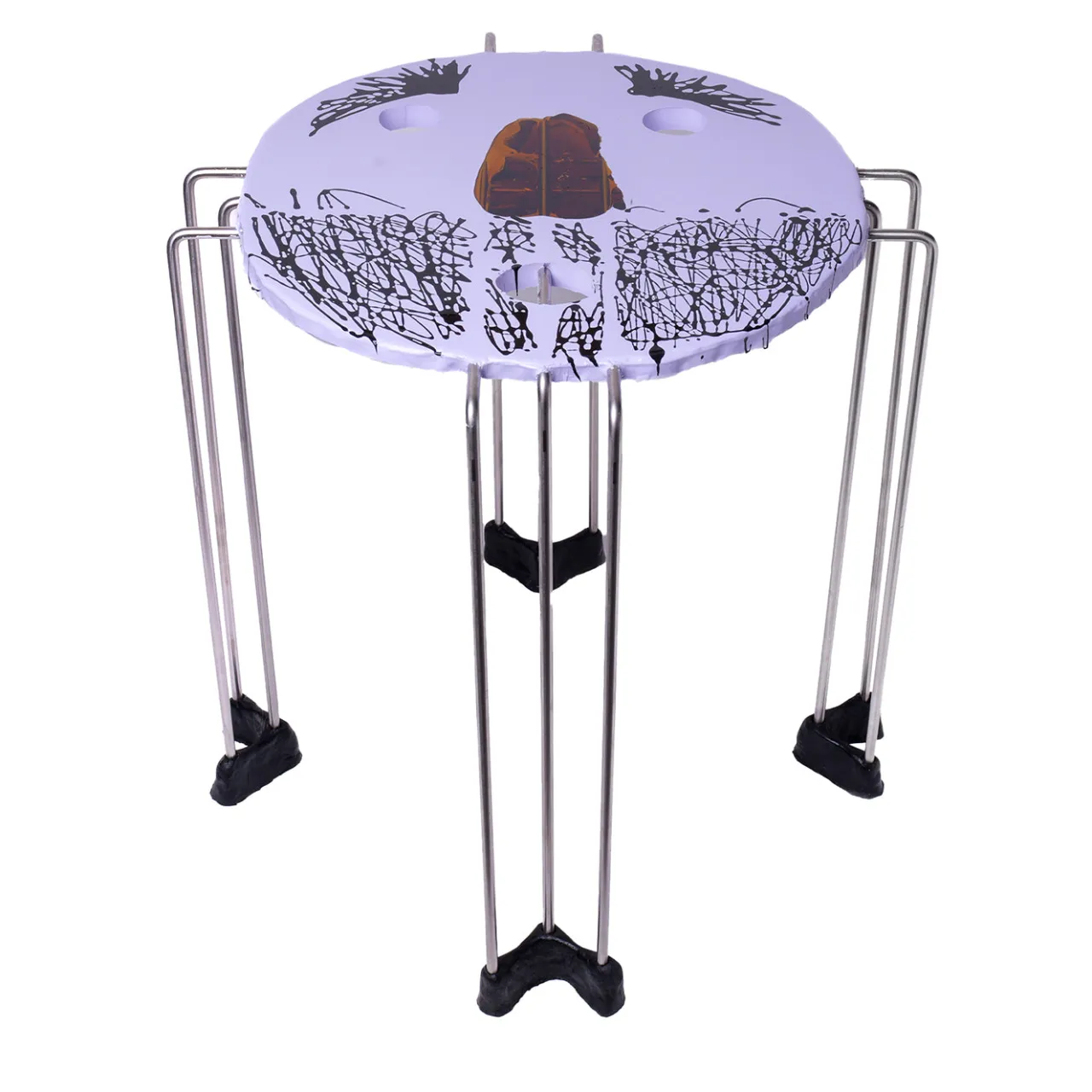 Corsi Design Factory Side Tables<Triple Play Purple Round Side Table by Gaetano Pesce #1