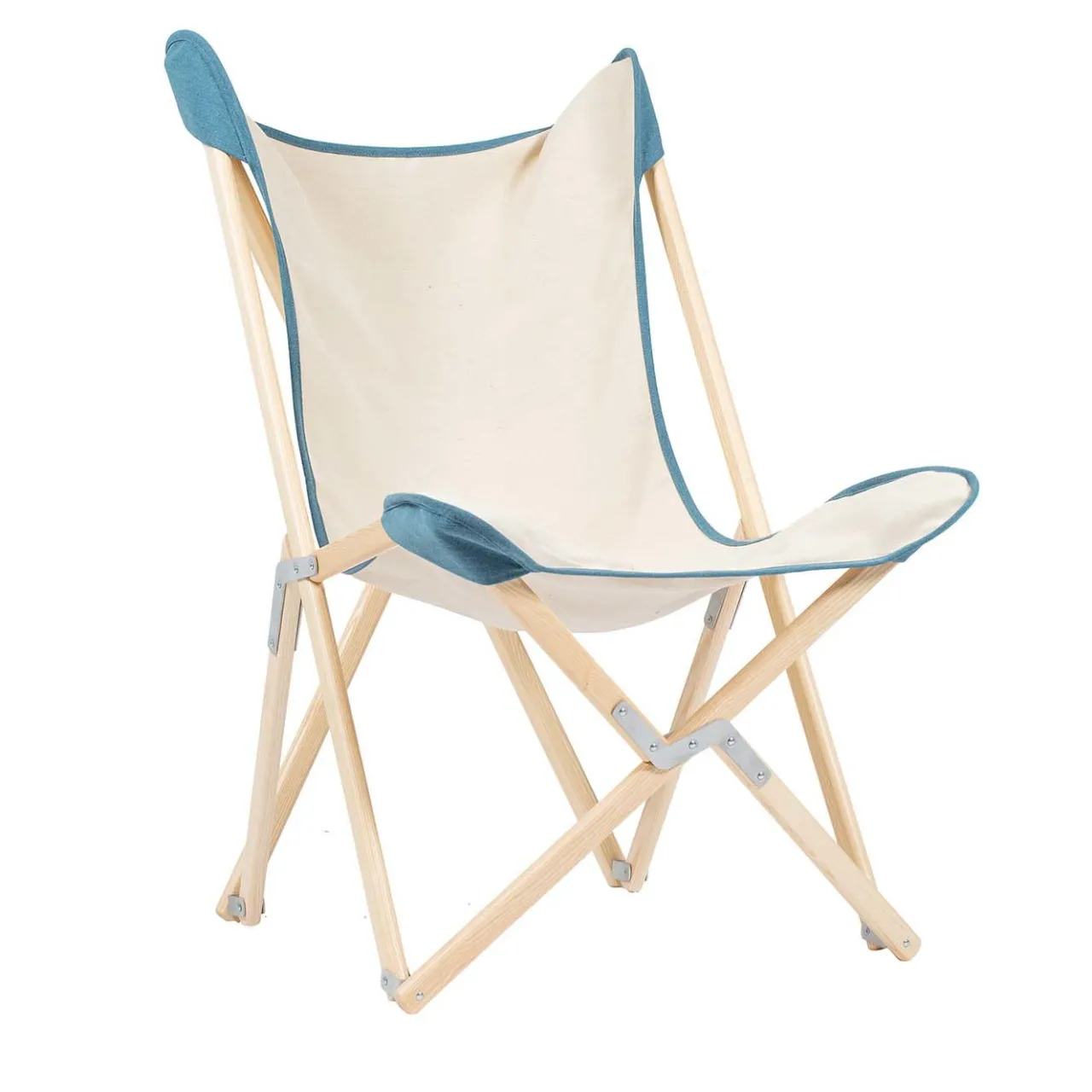 Telami Outdoor Chairs & Stools<Tripolina Armchair in Cream and Teal Blue