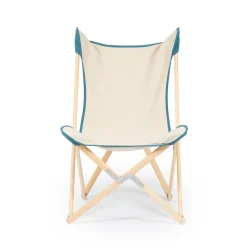 Telami Outdoor Chairs & Stools<Tripolina Armchair in Cream and Teal Blue