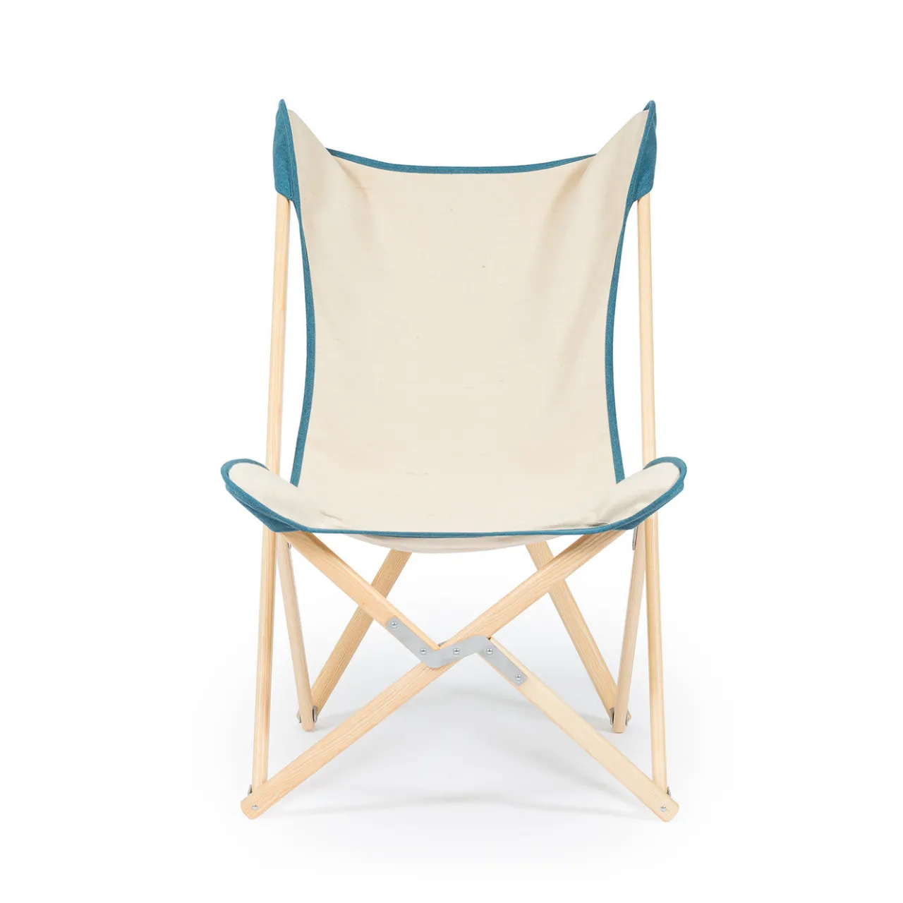 Telami Outdoor Chairs & Stools<Tripolina Armchair in Cream and Teal Blue